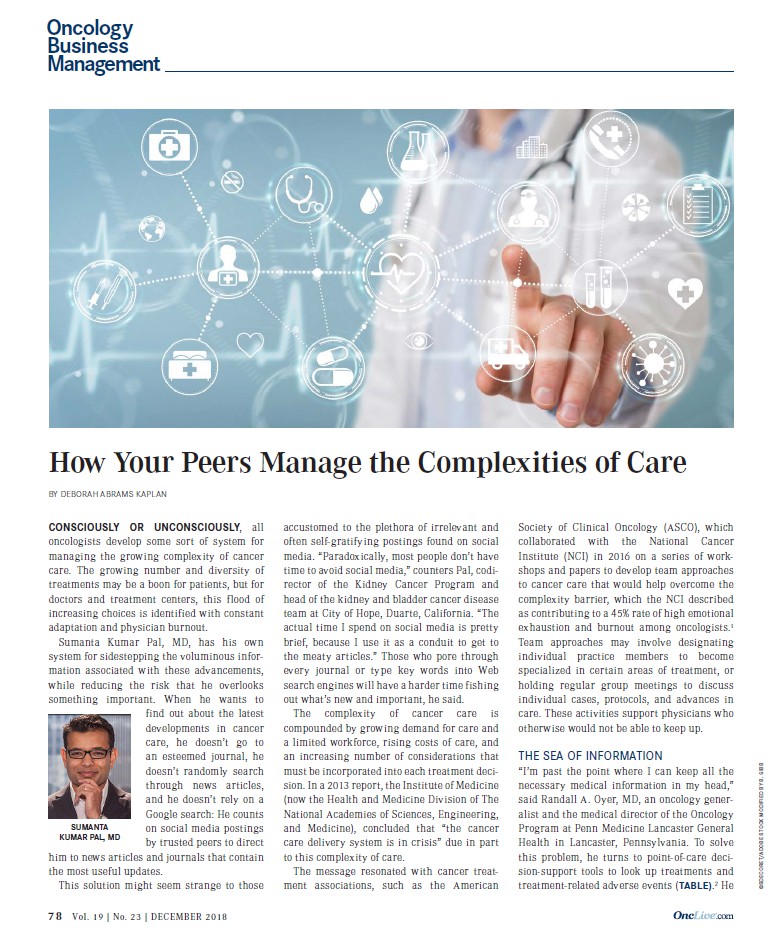 How Your Peers Manage the Complexities of Care